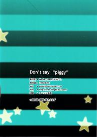 Don’t Say “Piggy” #18