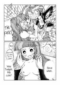 Twi to Shimmer no Ero Manga | The Manga In Which Sunset Shimmer Takes A Piss #4