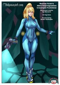 Samus Aran’s Alien Impregnation Creampie Fucktime #1